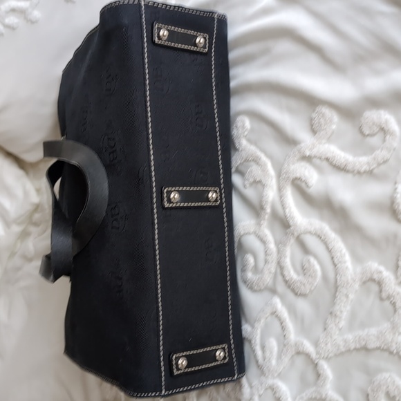 Dooney & Bourke ♣️ Black Canvas/ Leather Tote-Satchel - Picture 7 of 17